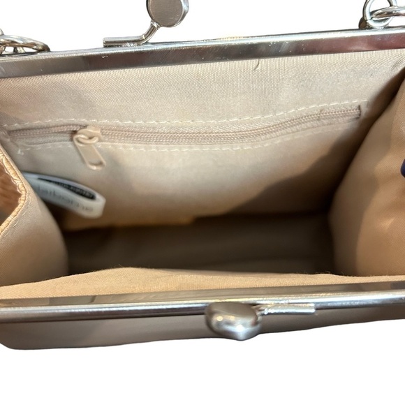 Liz Claiborne Faux Snakeskin & Satin Look Purse Chain and Faux Snakeskin Strap - Picture 10 of 16